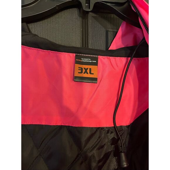 HiVis Custom Color US Flag High Visibility Hoodie for Men Women Reflective - Picture 5 of 8